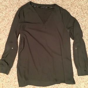 Olive Green Work Blouse From The Limited